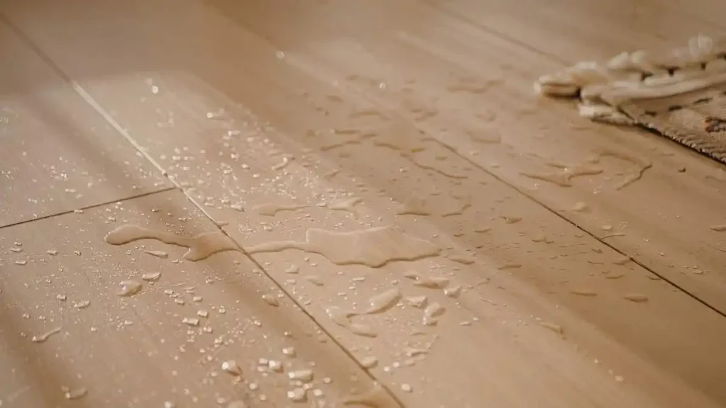 3 - a pic of water spilled on top of floor